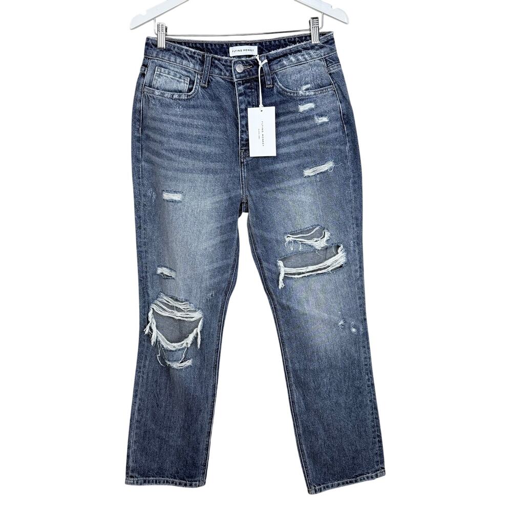 FLYING MONKEY 90'S Vintage Slim Straight Jeans - Y3913 - Size 28 - Picture 6 of 8